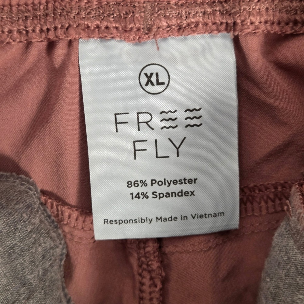 Free Fly Women XL Pull-On Breeze Shorts Pink Active Performance Gym - Picture 4 of 5